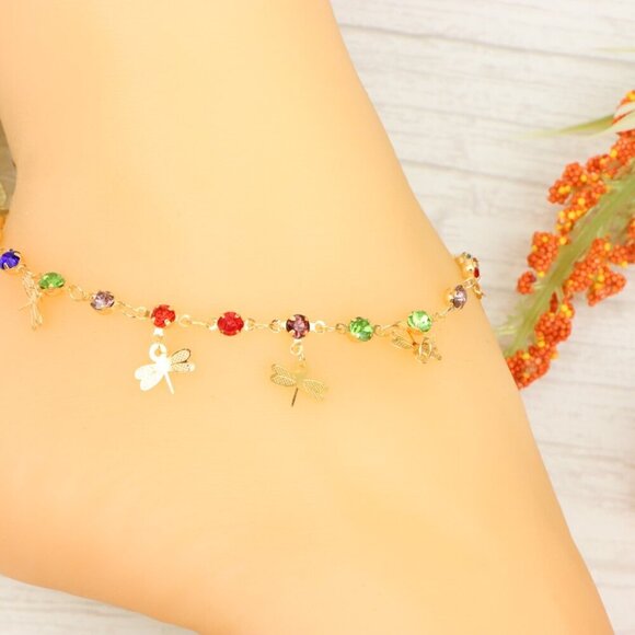 "Handmade Anklet – Elegant & Delicate Jewelry for Women | UNVRC1253 - Picture 7 of 10